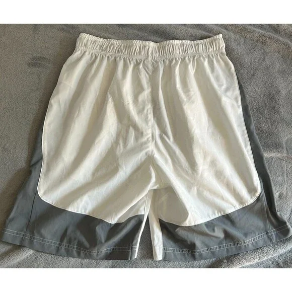 NEW Nike Dri-Fit Woven Flex Training Shorts 833271-100 White/Gray-Men's … - Picture 3 of 4